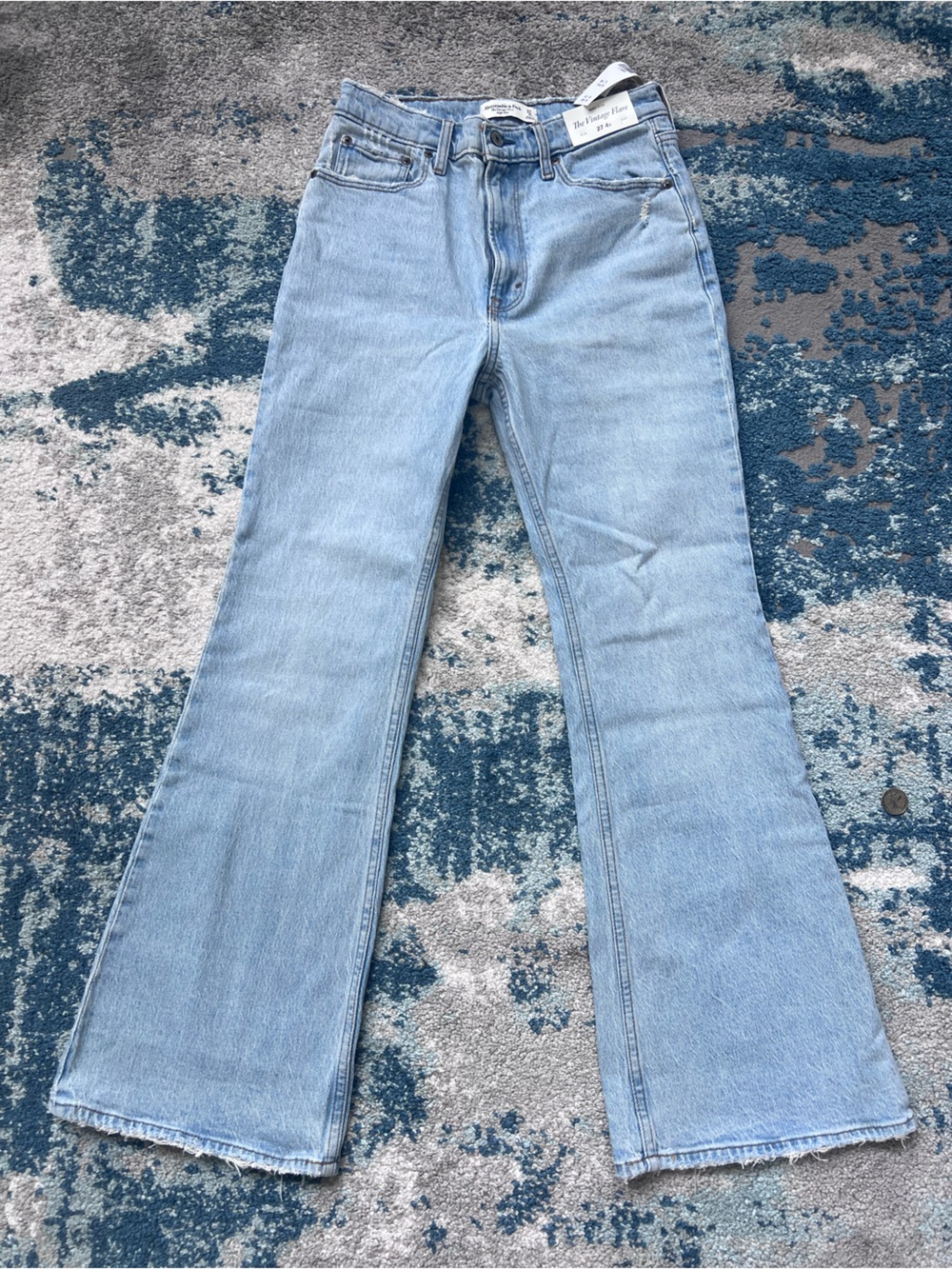 Abercrombie Light Blue Denim Shorts - 27 Short